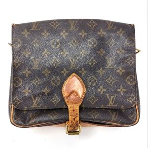Louis Vuitton Brown Monogram Cartouchiere GM